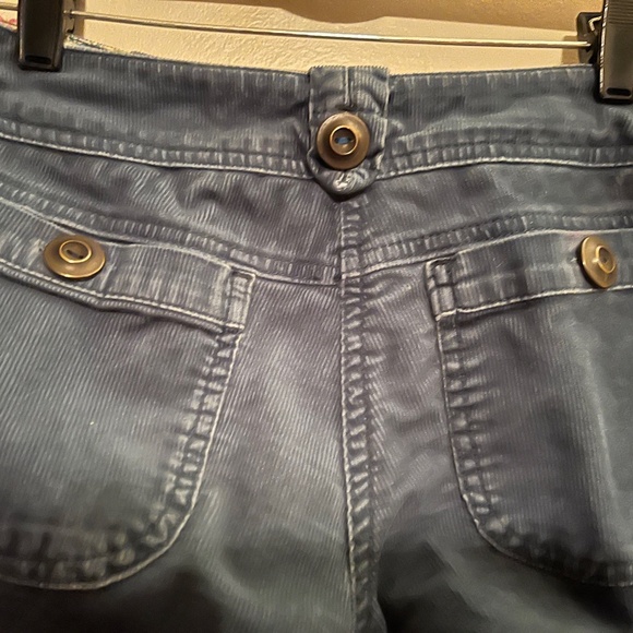 Corduroy Teal ETT twa ANTHROPOLOGIE Wide Leg Pants W/ Flare - Picture 5 of 6